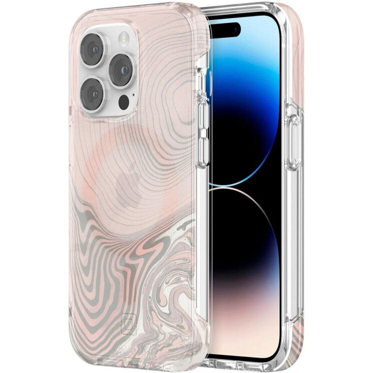 Защитный чехол Incipio Forme MagSafe для Apple iPhone 14 Pro (IPH-2005-TPGP) - Topographic Pink: фото 1 из 3