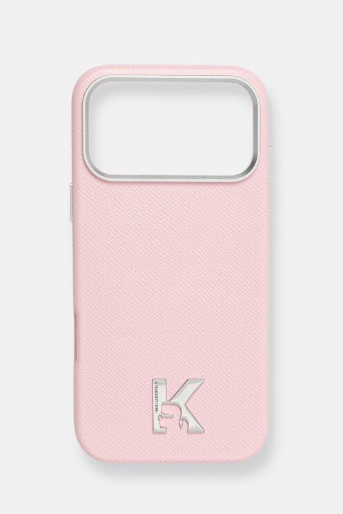 Защитный чехол Karl Lagerfeld Karl Head Logo MagSafe для iPhone 17 Pro Max (KLHMP17X5PGFKHGP) - Pink: фото 9 из 10