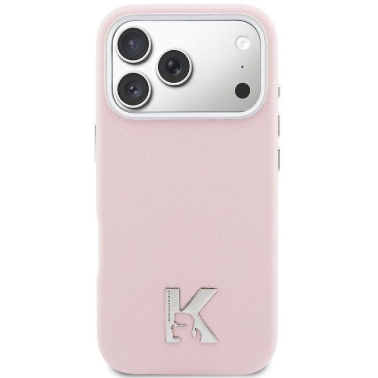Защитный чехол Karl Lagerfeld Karl Head Logo MagSafe для iPhone 17 Pro Max (KLHMP17X5PGFKHGP) - Pink: фото 3 из 10