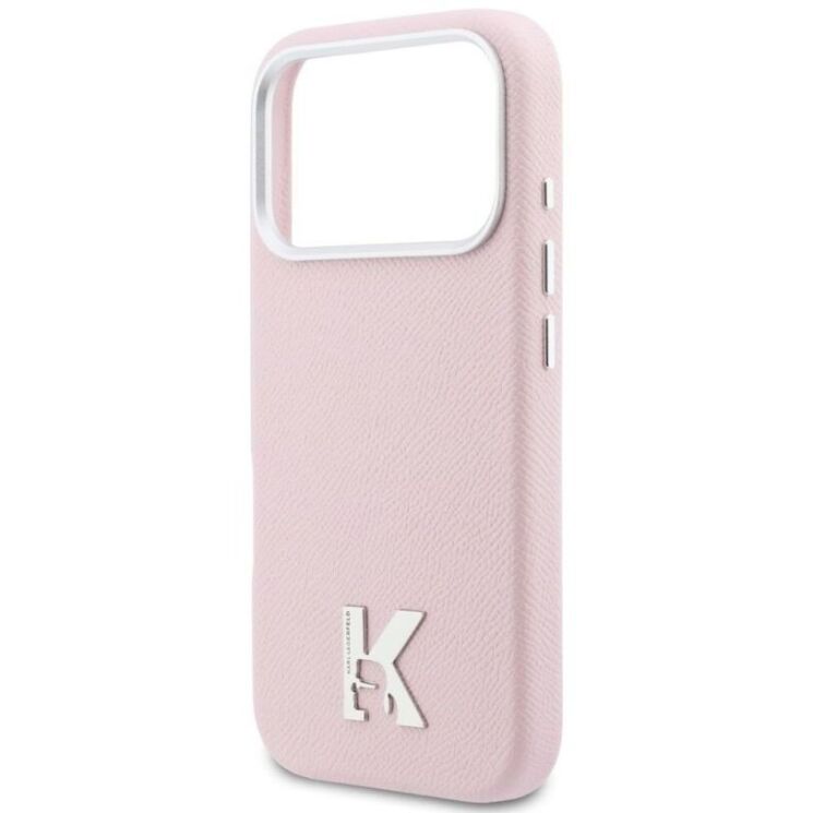 Защитный чехол Karl Lagerfeld Karl Head Logo MagSafe для iPhone 17 Pro Max (KLHMP17X5PGFKHGP) - Pink: фото 6 из 10