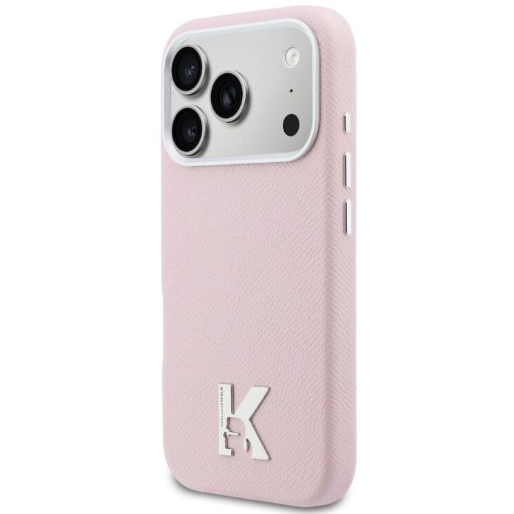 Защитный чехол Karl Lagerfeld Karl Head Logo MagSafe для iPhone 17 Pro Max (KLHMP17X5PGFKHGP) - Pink: фото 2 из 10