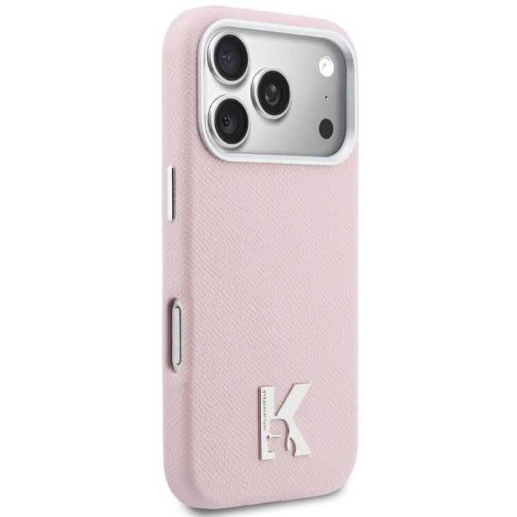 Защитный чехол Karl Lagerfeld Karl Head Logo MagSafe для iPhone 17 Pro Max (KLHMP17X5PGFKHGP) - Pink: фото 4 из 10
