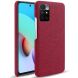 Защитный чехол KSQ Cloth Style для Xiaomi Redmi 10 / 10 (2022) / 10 Prime - Red (284759R). Фото 1 из 5