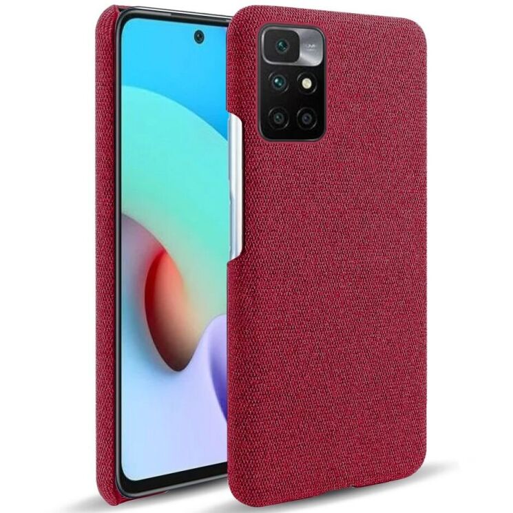 Защитный чехол KSQ Cloth Style для Xiaomi Redmi 10 / 10 (2022) / 10 Prime - Red: фото 1 из 5