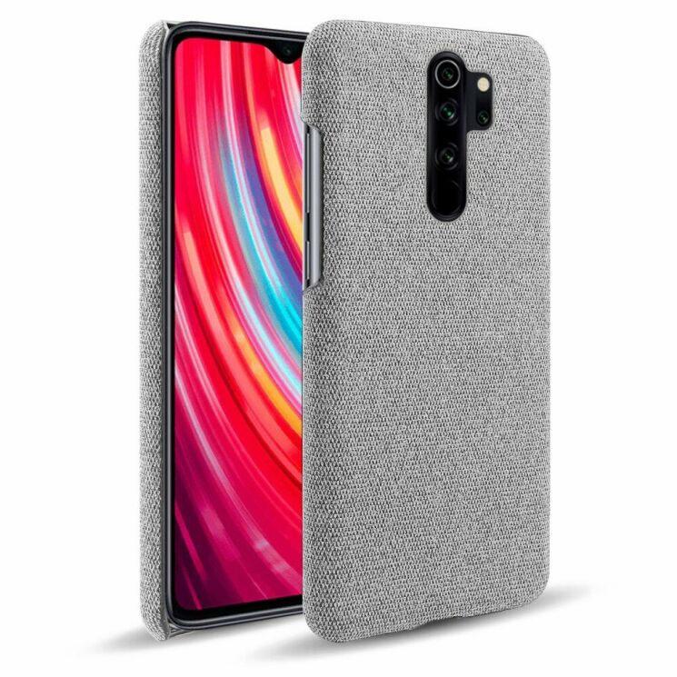 Защитный чехол KSQ Cloth Style для Xiaomi Redmi Note 8 Pro - Light Grey: фото 1 из 5