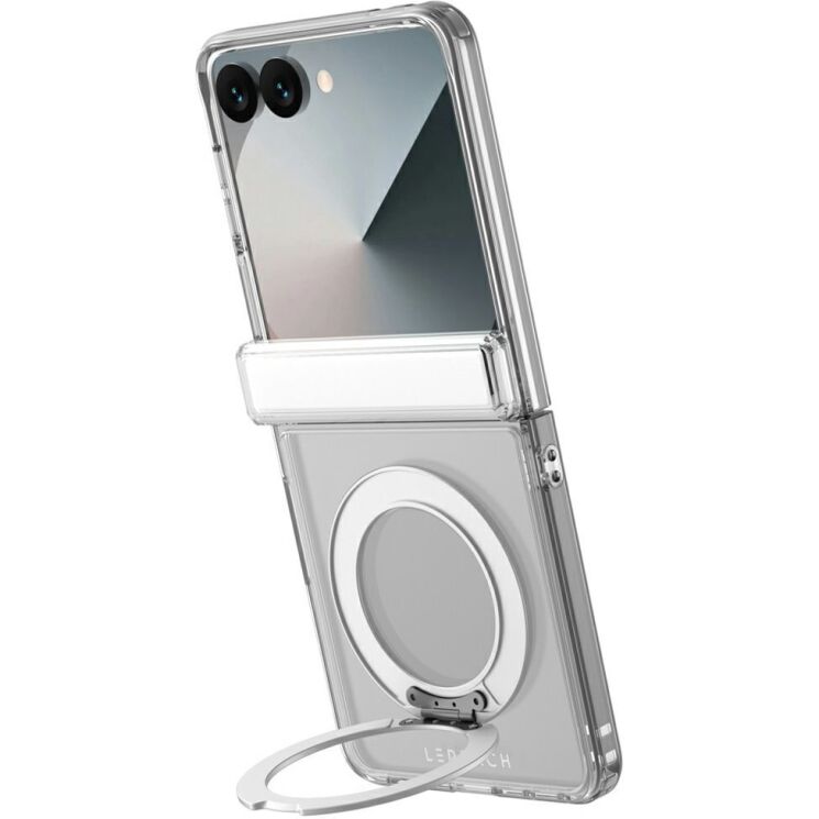 Защитный чехол LEREACH TOC Crystal MagStand для Samsung Galaxy Flip 8 - Transparent (423563T) Защитный чехол LEREACH TOC Crystal MagStand для Samsung Galaxy Flip 8 - Transparent: фото 2 из 13