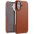 Защитный чехол MELKCO Leather Back Cover (with MagSafe Support) для Apple iPhone 16 - Brown: фото 1 из 5