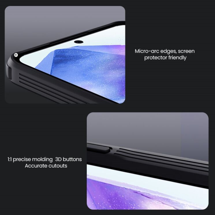 Защитный чехол NILLKIN CamShield Pro with Magnetic Attachment для Samsung Galaxy A56 (A566) - Black: фото 16 из 18