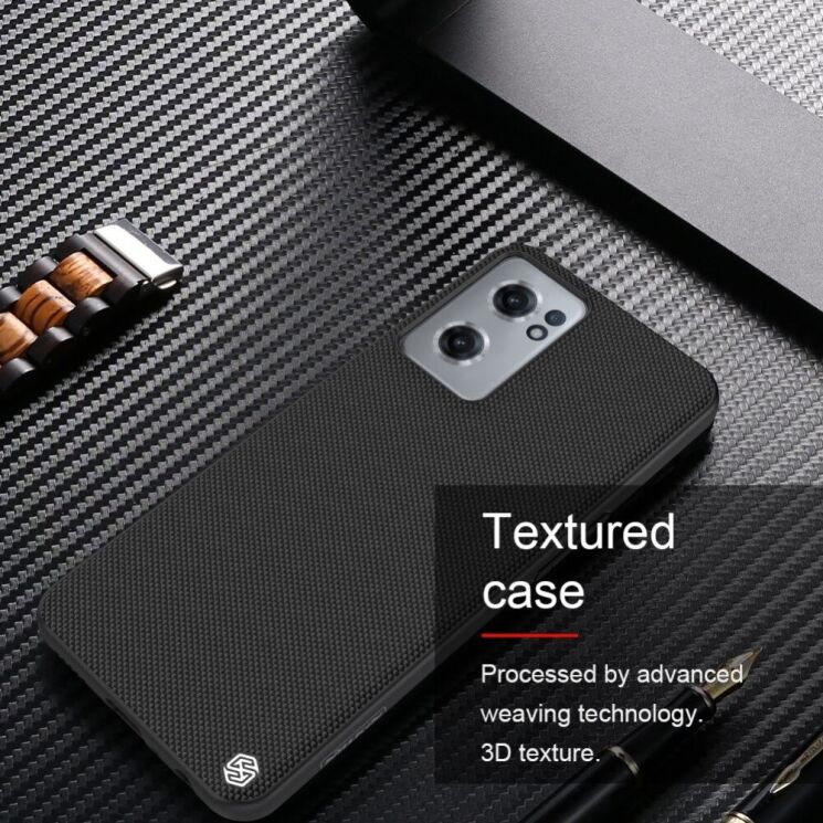 Защитный чехол NILLKIN Textured Hybrid для OnePlus Nord CE 2 - Black: фото 9 из 17