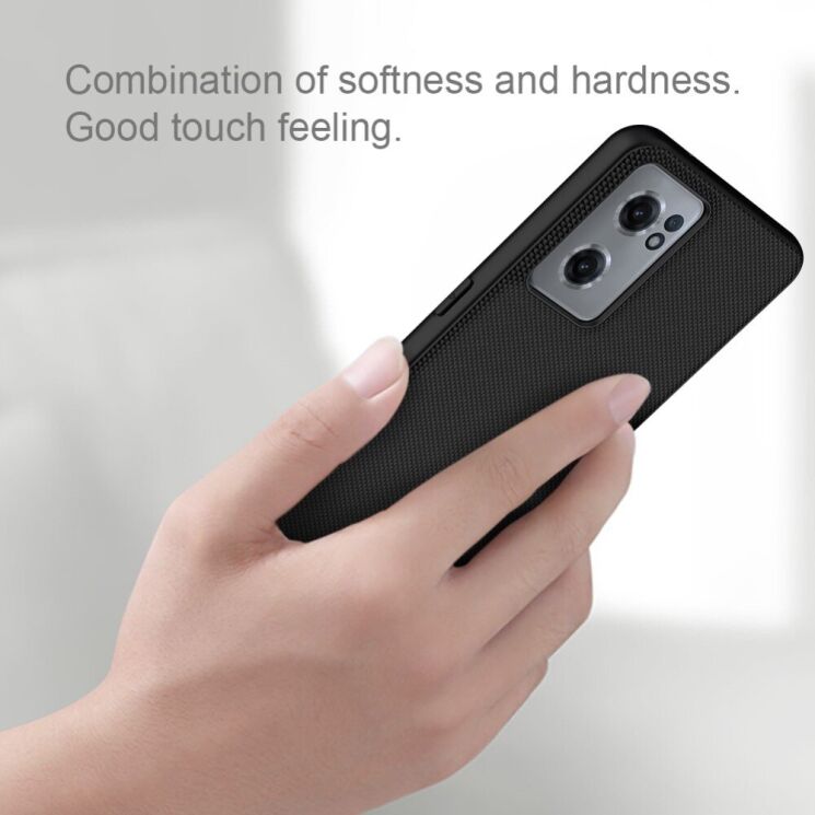 Защитный чехол NILLKIN Textured Hybrid для OnePlus Nord CE 2 - Black: фото 7 из 17
