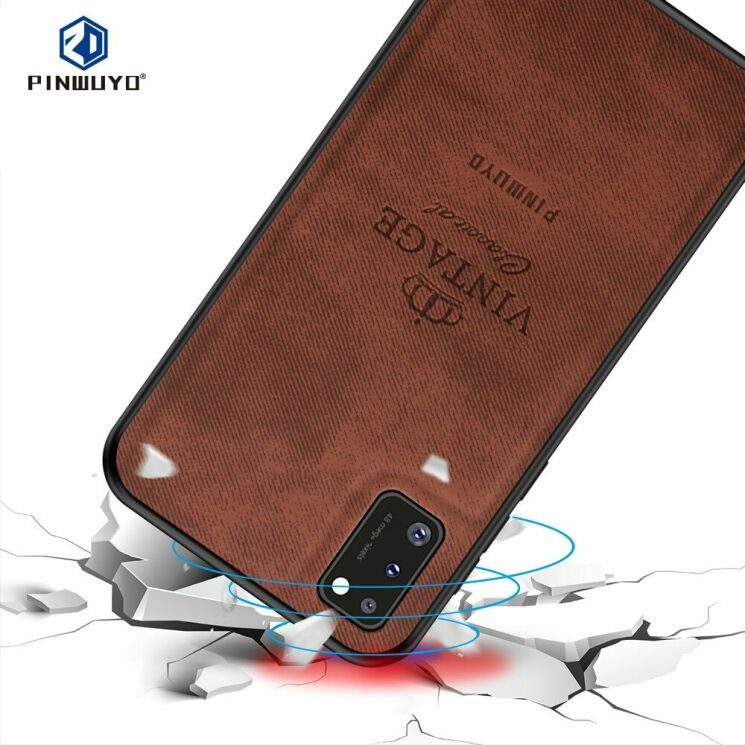 Захисний чохол PINWUYO Vintage Series для Samsung Galaxy A41 (A415) - Brown: фото 2 з 13