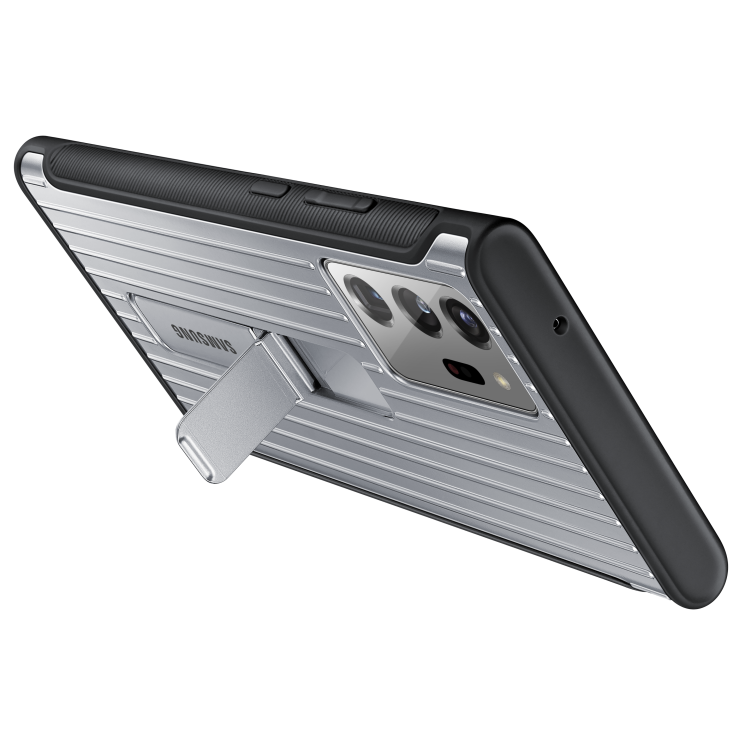 Защитный чехол Protective Standing Cover для Samsung Galaxy Note 20 Ultra (N985) EF-RN985CSEGRU - Silver: фото 6 из 8
