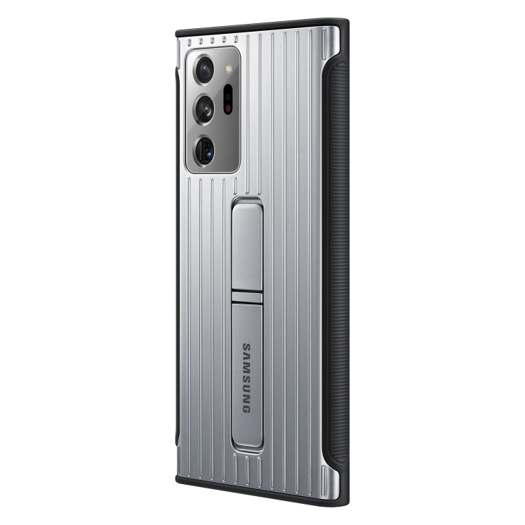 Защитный чехол Protective Standing Cover для Samsung Galaxy Note 20 Ultra (N985) EF-RN985CSEGRU - Silver: фото 2 из 8