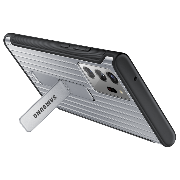 Защитный чехол Protective Standing Cover для Samsung Galaxy Note 20 Ultra (N985) EF-RN985CSEGRU - Silver: фото 7 из 8