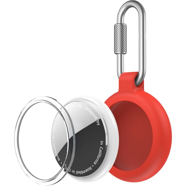 Защитный чехол Reframe Carbon для Apple AirTags - Red: фото 1 из 4