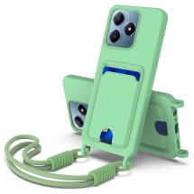 Защитный чехол Reframe Silicone Holder для Realme C63 / C61 / Note 60x / Note 60 - Green: фото 1 из 7
