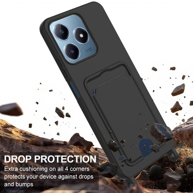 Захисний чохол Reframe Silicone Holder для Realme C63 / C61 / Note 60x / Note 60 - Black: фото 5 з 7