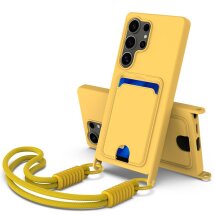 Защитный чехол Reframe Silicone Holder для Samsung Galaxy S24 Ultra (S928) - Yellow: фото 1 из 7