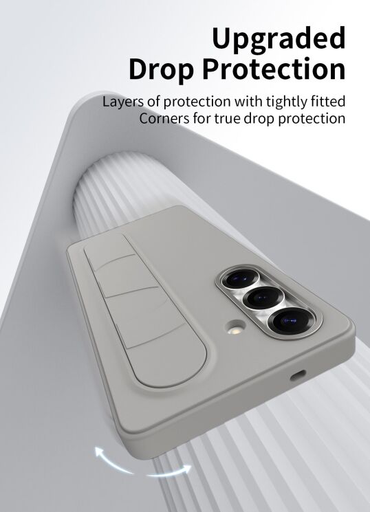 Защитный чехол Reframe Standing Grip для Samsung Galaxy S25 FE (S731) - Purple: фото 8 из 13