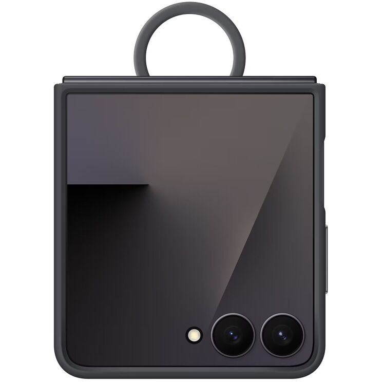 Защитный чехол Ring Case (Silicone) для Samsung Galaxy Flip 7 (EF-PF766TBEGUA) - Black: фото 5 из 6
