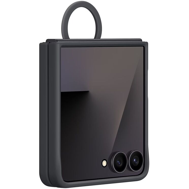 Защитный чехол Ring Case (Silicone) для Samsung Galaxy Flip 7 (EF-PF766TBEGUA) - Black: фото 6 из 6
