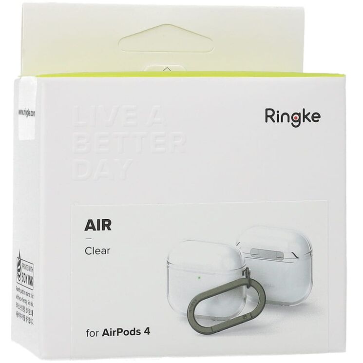 Защитный чехол Ringke Air (FH) для Apple AirPods 4 (8800274964488) - Clear: фото 3 из 14