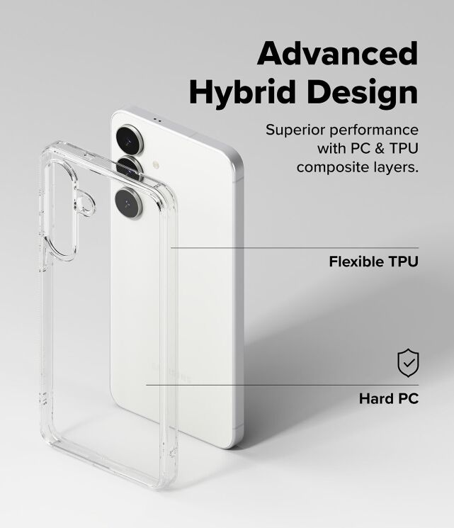 Защитный чехол Ringke Fusion для Samsung Galaxy S25 FE (S731) 8800293859482 - Clear: фото 9 из 13