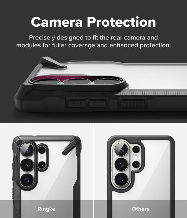 Защитный чехол Ringke Fusion X для Samsung Galaxy S26 Ultra (S948) 8800328814608 - Black (406238B) Защитный чехол Ringke Fusion X для Samsung Galaxy S26 Ultra (S948) 8800328814608 - Black: фото 10 из 17