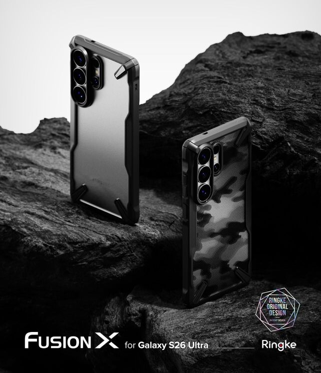 Защитный чехол Ringke Fusion X для Samsung Galaxy S26 Ultra (S948) 8800328814608 - Black (406238B) Защитный чехол Ringke Fusion X для Samsung Galaxy S26 Ultra (S948) 8800328814608 - Black: фото 4 из 17