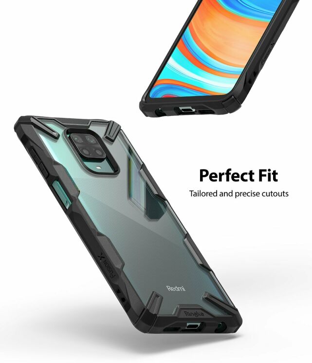 Захисний чохол RINGKE Fusion X для Xiaomi Redmi Note 9 Pro / Note 9 Pro Max / Note 9s - Black: фото 3 з 10