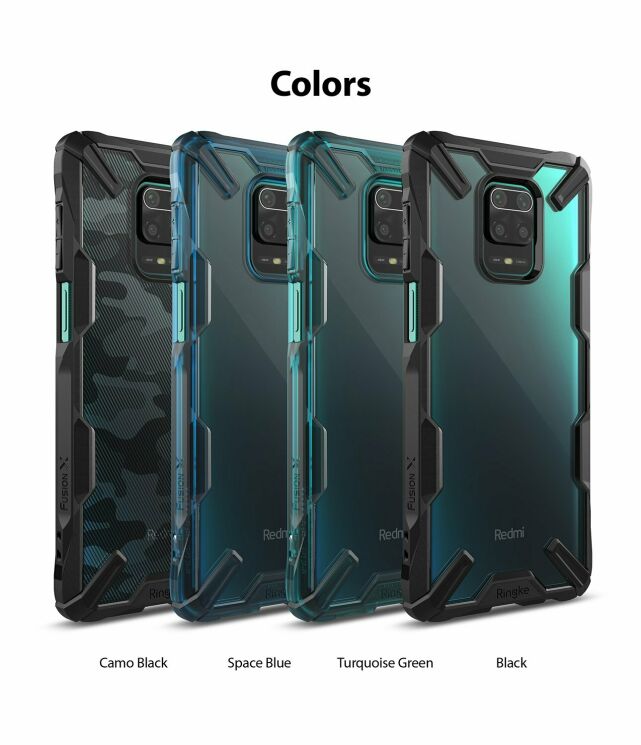Захисний чохол RINGKE Fusion X для Xiaomi Redmi Note 9 Pro / Note 9 Pro Max / Note 9s - Black: фото 10 з 10