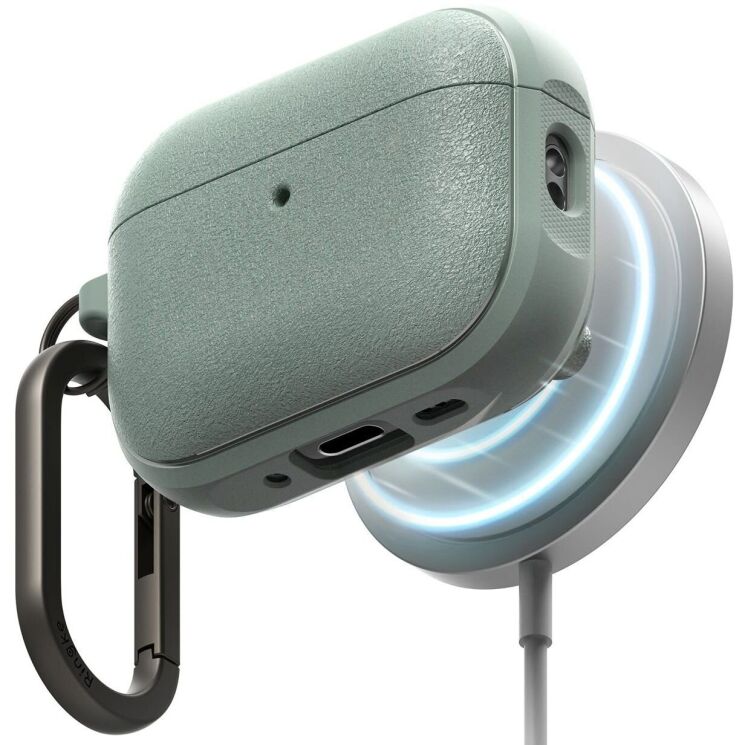 Защитный чехол Ringke Onyx Magnetic (FH) для AirPods Pro 3 (8800293859390) - Sage Green (390179SG) Защитный чехол Ringke Onyx Magnetic (FH) для AirPods Pro 3 (8800293859390) - Sage Green: фото 2 из 13