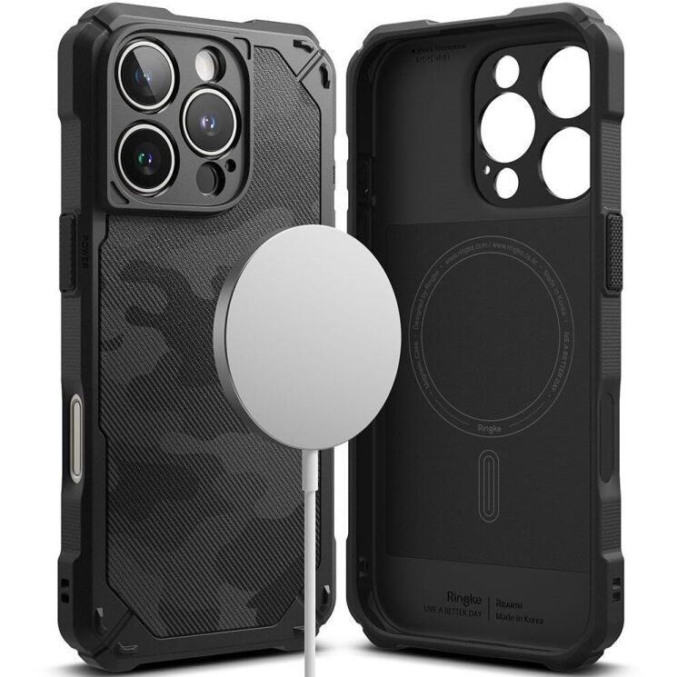 Защитный чехол Ringke Rugged Gear Magnetic для Apple iPhone 16 Pro (8800274963832) - Camo Black: фото 1 из 18