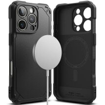 Захисний чохол Ringke Rugged Gear Magnetic для Apple iPhone 16 Pro (8800274963771) - Black: фото 1 з 18