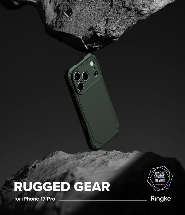 Защитный чехол Ringke Rugged Gear Magnetic для iPhone 17 Pro (8800328811331) - Dark Green: фото 2 из 11
