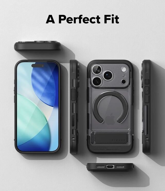 Защитный чехол Ringke UX Magnetic для iPhone 18 Pro (8800380463417) - Matte Black: фото 13 из 18