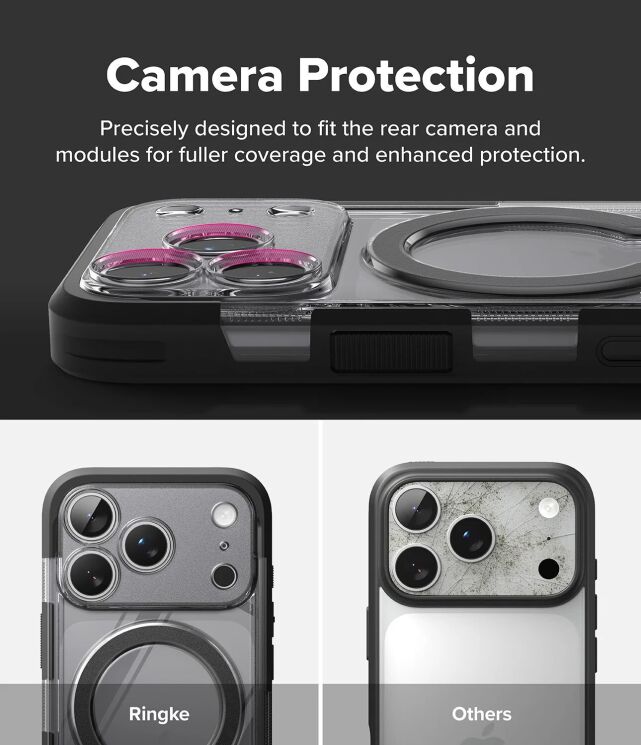 Защитный чехол Ringke UX Magnetic для iPhone 18 Pro (8800380463417) - Matte Black: фото 12 из 18