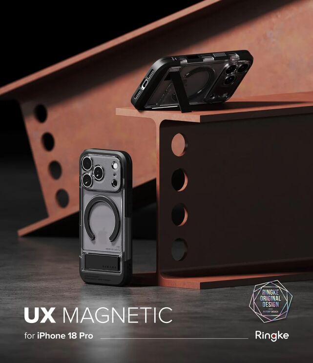 Защитный чехол Ringke UX Magnetic для iPhone 18 Pro (8800380463417) - Matte Black: фото 2 из 18