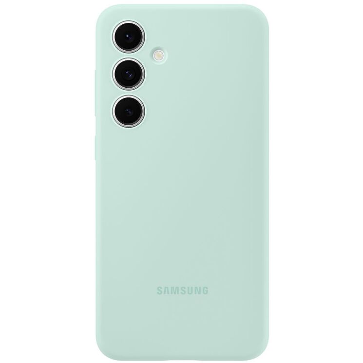 Защитный чехол Silicone Case для Samsung Galaxy S24 FE (S721) EF-PS721CMEGWW - Mint: фото 1 из 5