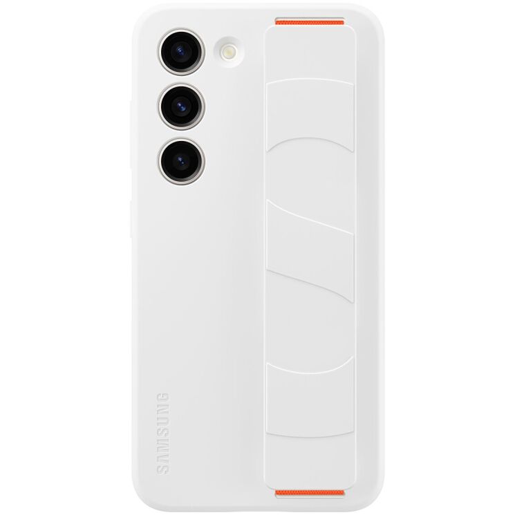 Захисний чохол Silicone Grip Case для Samsung Galaxy S23 (S911) EF-GS911TWEGRU - White: фото 1 з 3