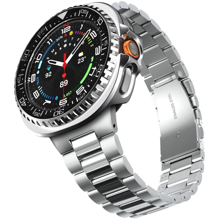 Защитный чехол Spigen Bezel Tune Pro для Samsung Galaxy Watch 8 Classic (ACS10016) - Black: фото 5 из 11