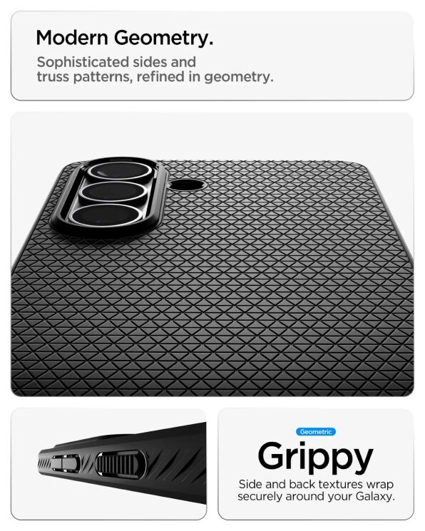 Захисний чохол Spigen Liquid Air для Samsung Galaxy S26 (S942) ACS11217 - Marble Grey: фото 9 з 11