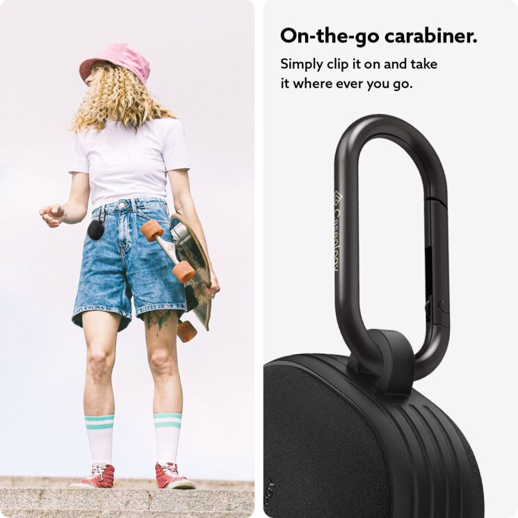 Захисний чохол Spigen (SGP) Caseology Vault для Samsung Galaxy Buds Live / Buds Pro / Buds 2 / Buds 2 Pro / Buds FE - Matte Black: фото 10 з 21