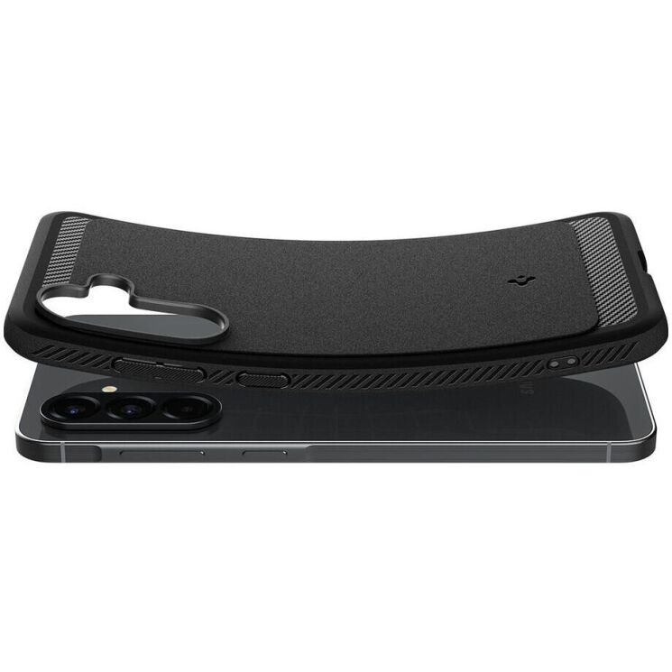 Захисний чохол Spigen (SGP) Rugged Armor для Samsung Galaxy A56 (A566) ACS09225 - Matte Black: фото 5 з 12