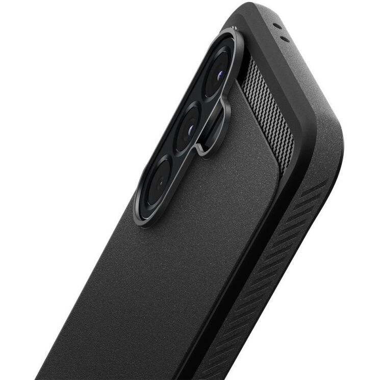 Захисний чохол Spigen (SGP) Rugged Armor для Samsung Galaxy A56 (A566) ACS09225 - Matte Black: фото 3 з 12