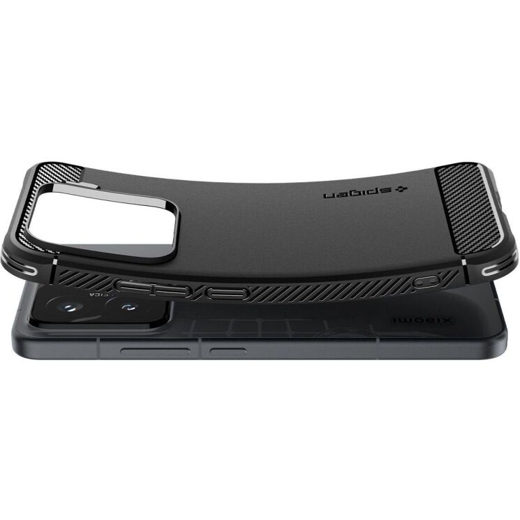 Захисний чохол Spigen (SGP) Rugged Armor для Xiaomi 15 (ACS08859) - Matte Black: фото 9 з 16