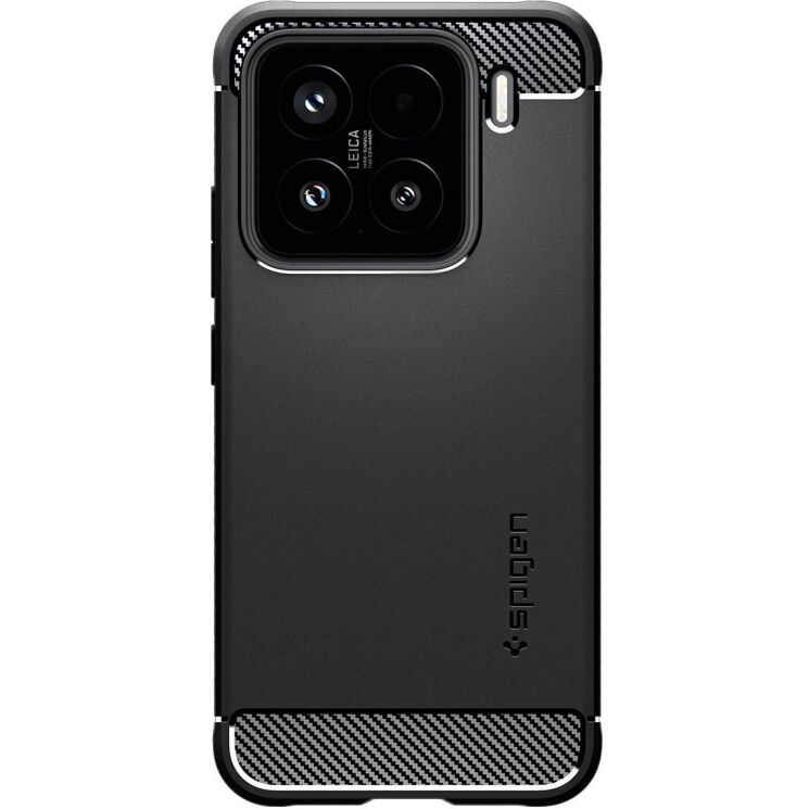 Захисний чохол Spigen (SGP) Rugged Armor для Xiaomi 15 (ACS08859) - Matte Black: фото 3 з 16