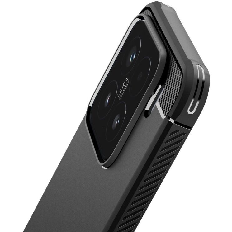 Захисний чохол Spigen (SGP) Rugged Armor для Xiaomi 15 (ACS08859) - Matte Black: фото 5 з 16