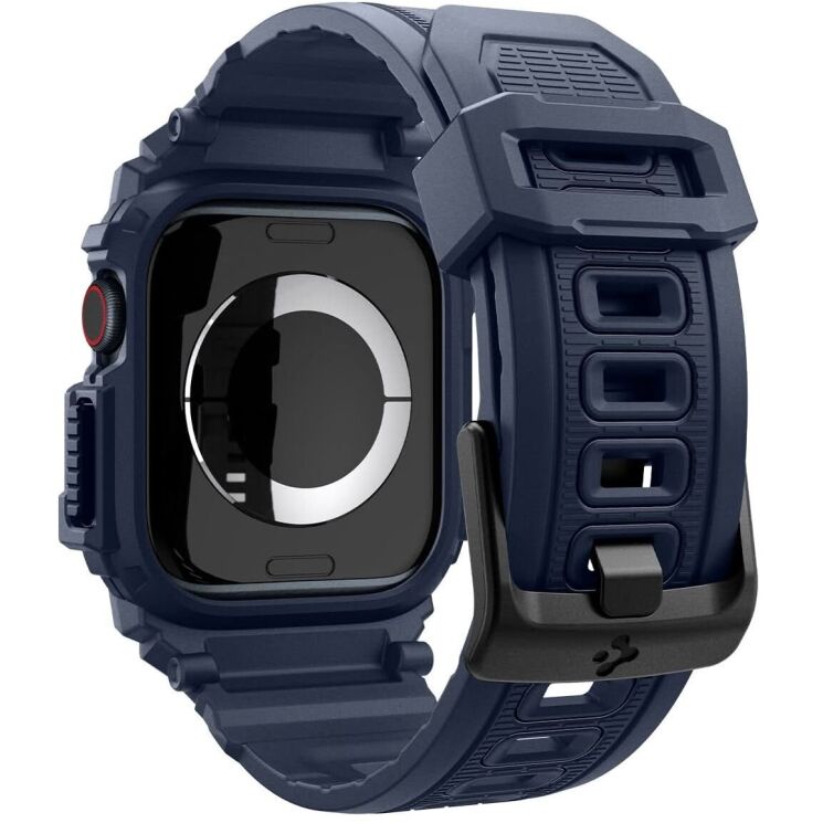 Защитный чехол Spigen (SGP) Rugged Armor Pro (FW) для Apple Watch 10 46 mm (ACS08606) - Navy Blue: фото 2 из 11
