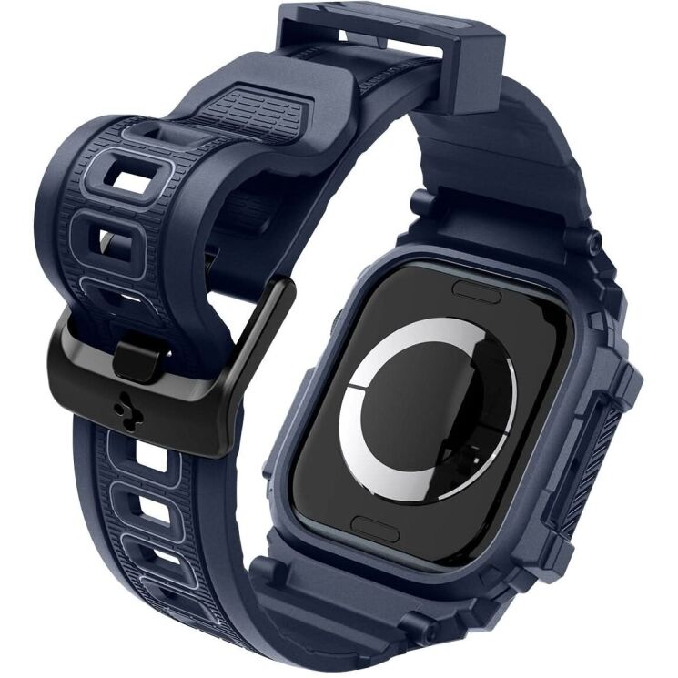 Защитный чехол Spigen (SGP) Rugged Armor Pro (FW) для Apple Watch 10 46 mm (ACS08606) - Navy Blue: фото 4 из 11